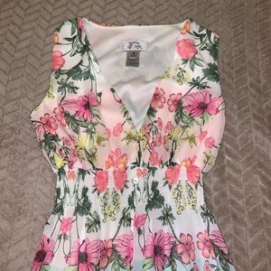 Women’s Floral Maxi Dress with Slit